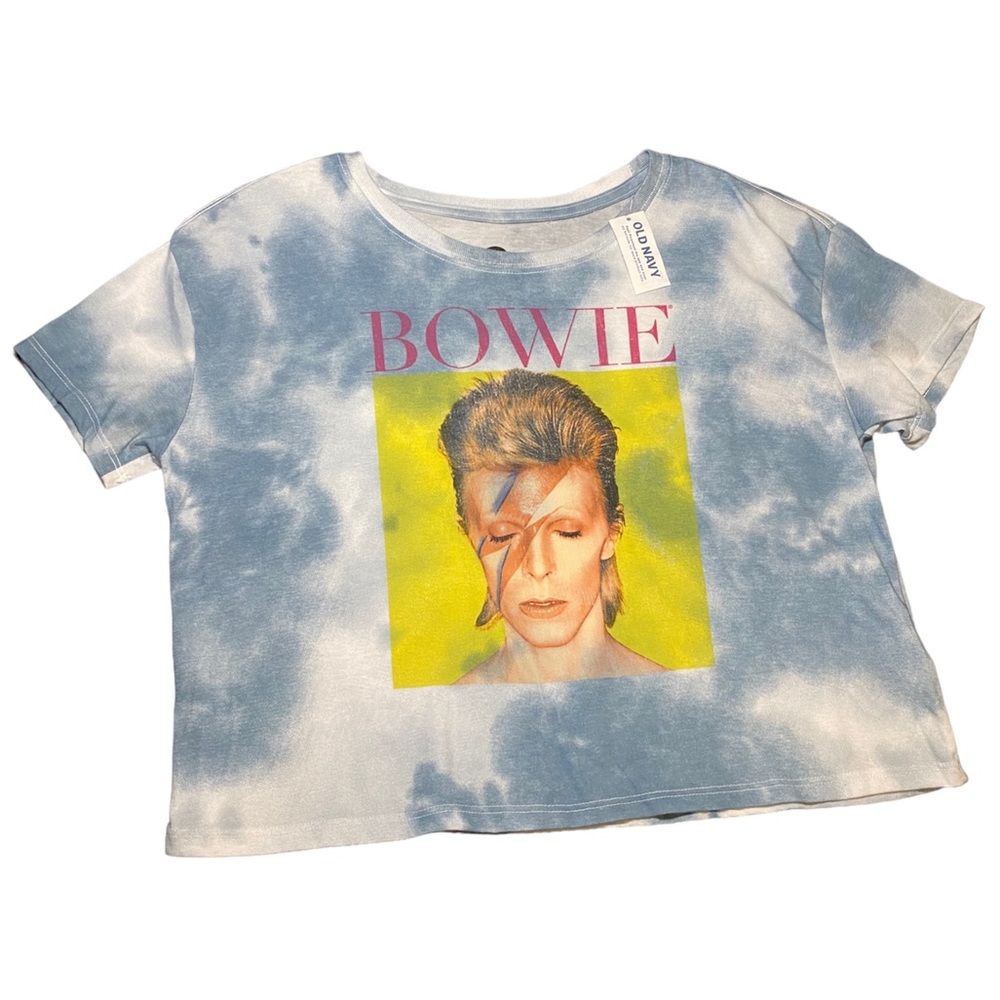 DAVID BOWIE cropped tie-dye Size Small 🆕